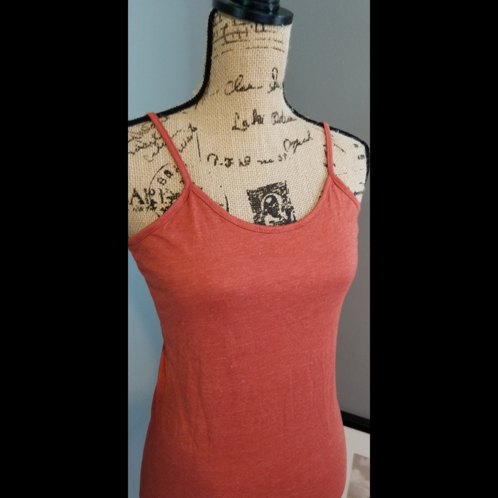 Monoreno Rust Orange Ajustable Strap Tank Dress - image 2